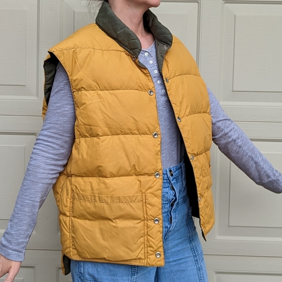 VINTAGE DOWN PUFFER VEST 1970's comfy - Picture 5 of 11